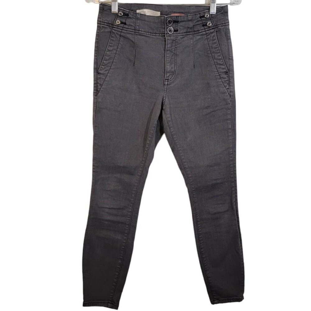 Anthropologie Pilcro High-Rise Skinny Jeans Stretch Gray Womens Size 26 EUC